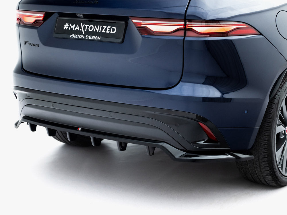 Maxton Design Rear Splitter (Vertical Bars) Jaguar F-Pace R-Sport Mk1 Facelift