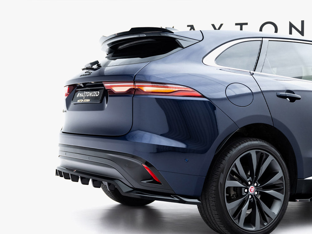 Maxton Design Rear Splitter (Vertical Bars) Jaguar F-Pace R-Sport Mk1 Facelift