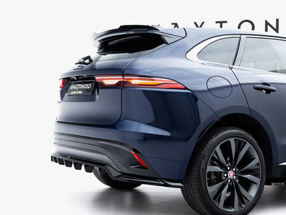 Maxton Design Rear Splitter (Vertical Bars) Jaguar F-Pace R-Sport Mk1 Facelift