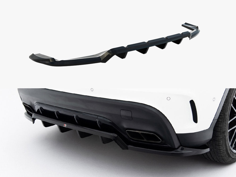 Maxton Design Rear Splitter (Vertical Bars) Mercedes-Benz GLA 45 AMG X156 Facelift