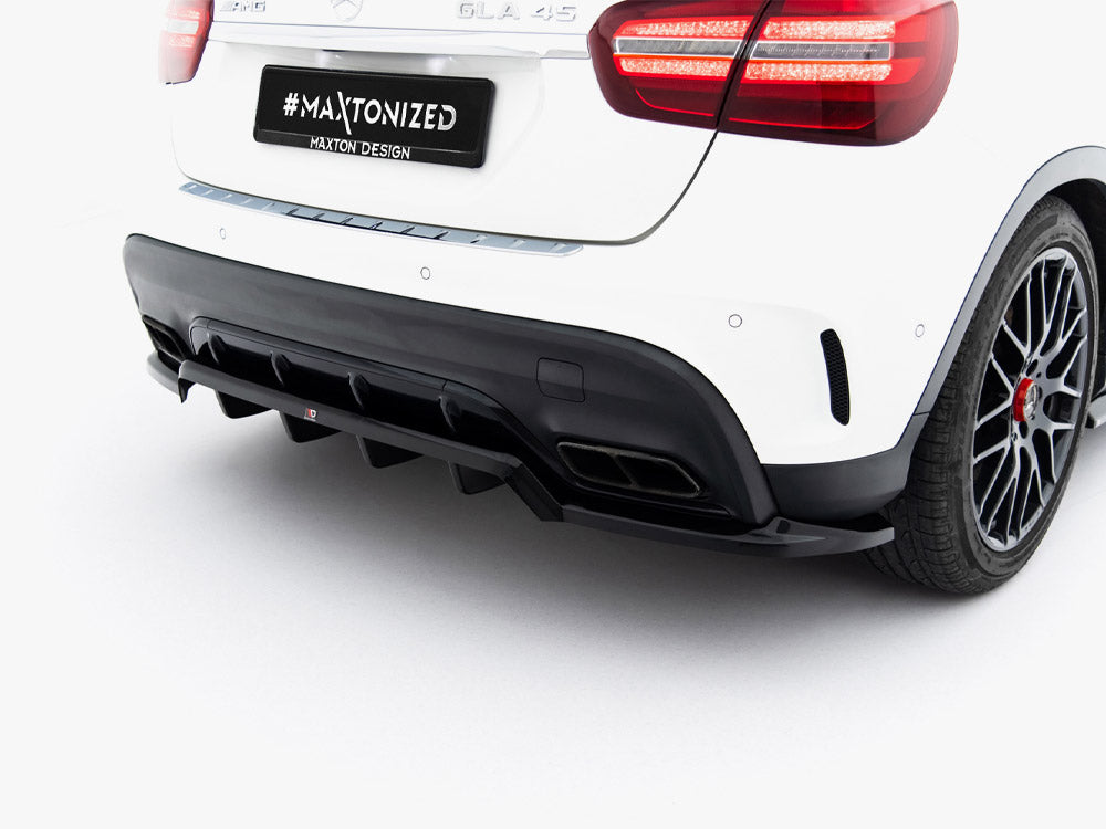 Maxton Design Rear Splitter (Vertical Bars) Mercedes-Benz GLA 45 AMG X156 Facelift