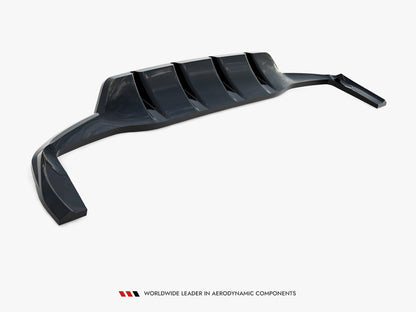 Maxton Design Rear Splitter (Vertical Bars) Mercedes-Benz GLA 45 AMG X156 Facelift