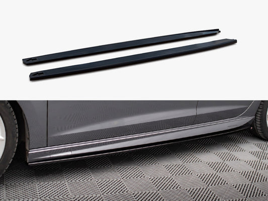 Maxton Design Side Skirts Diffusers V.5 Seat Leon Cupra / FR / Standard Mk3 / Mk3 Facelift