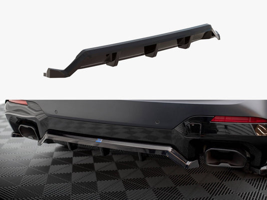 Maxton Design Rear Splitter (Vertical Bars) BMW X3 M-Pack G01 Facelift