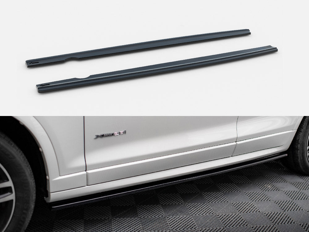 Maxton Design Side Skirt Diffusers BMW X3 M-Pack F25 Facelift