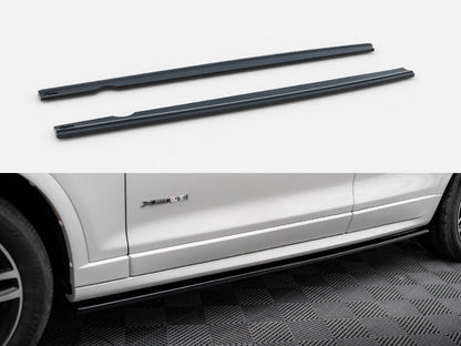 Maxton Design Side Skirt Diffusers BMW X3 M-Pack F25 Facelift