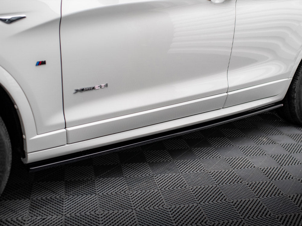 Maxton Design Side Skirt Diffusers BMW X3 M-Pack F25 Facelift