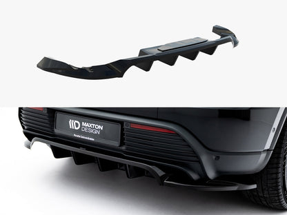 Maxton Design Rear Splitter (Vertical Bars) Porsche Macan EV Mk1