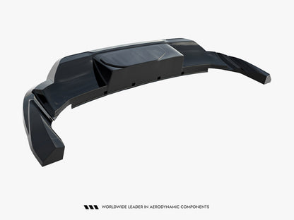 Maxton Design Rear Splitter (Vertical Bars) Porsche Macan EV Mk1