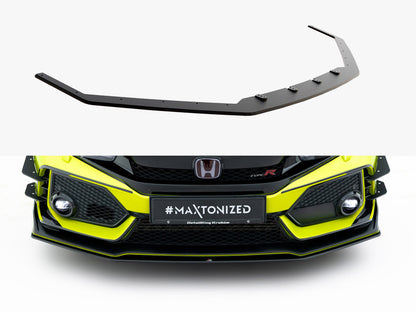 Maxton Design Street PRO Front Splitter V.2 Honda Civic Type-R Mk10 / Mk10 Facelift