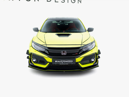 Maxton Design Street PRO Front Splitter V.2 Honda Civic Type-R Mk10 / Mk10 Facelift