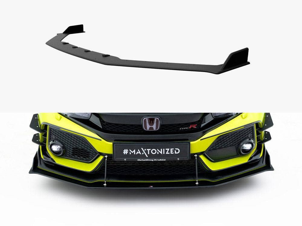 Maxton Design Street PRO Front Splitter Honda Civic Type-R Mk10 / Mk10 Facelift