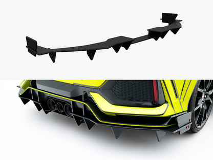 Maxton Design Street PRO Rear Diffuser Honda Civic Type-R Mk10 / Mk10 Facelift