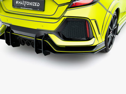 Maxton Design Street PRO Rear Diffuser V.2 Honda Civic Type-R Mk10 / Mk10 Facelift