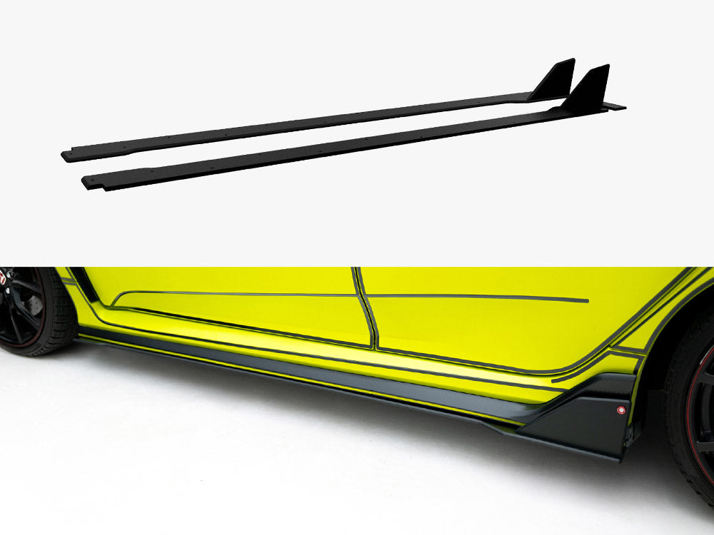 Maxton Design Street PRO Side Skirt Diffusers Honda Civic Type-R Mk10 / Mk10 Facelift