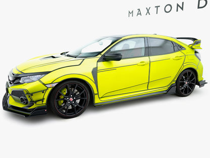 Maxton Design Street PRO Side Skirt Diffusers Honda Civic Type-R Mk10 / Mk10 Facelift