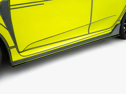 Maxton Design Street PRO Side Skirt Diffusers V.2 Honda Civic Type-R Mk10 / Mk10 Facelift