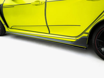 Maxton Design Street PRO Side Skirt Diffusers V.2 Honda Civic Type-R Mk10 / Mk10 Facelift
