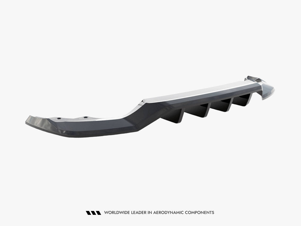 Maxton Design Rear Splitter (Vertical Bars) Skoda Karoq Sportline Mk1 Facelift