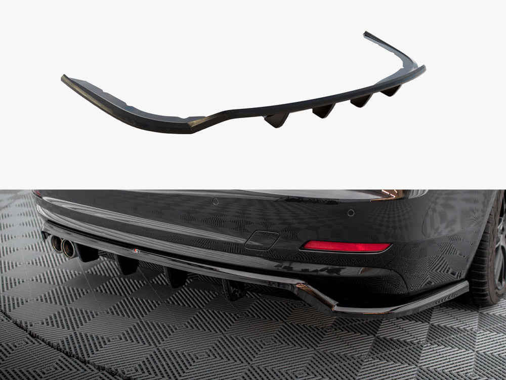 Maxton Design Central Rear Splitter (Vertical Bars) BMW 4 Gran Coupe F36