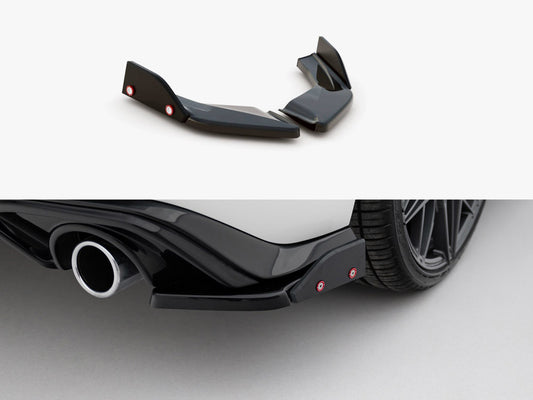 Maxton Design Rear Side Splitters V.4 + Flaps Volkswagen Golf GTI / GTE Mk8