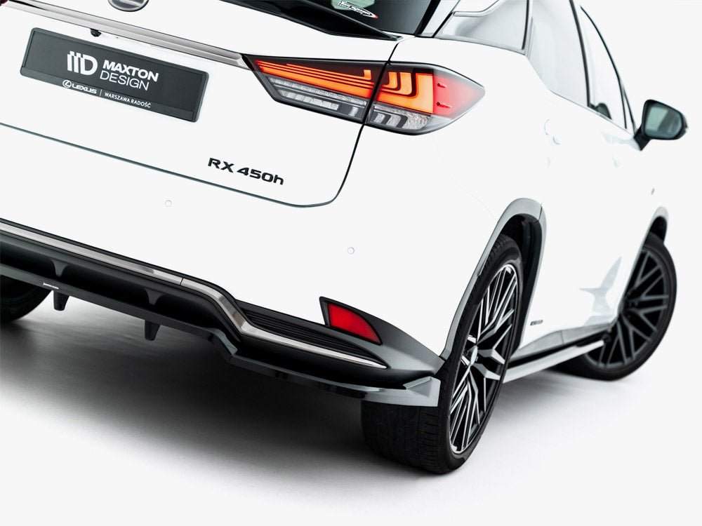 Maxton Design Rear Splitter (Vertical Bars) Lexus RX F-Sport Mk4 Facelift