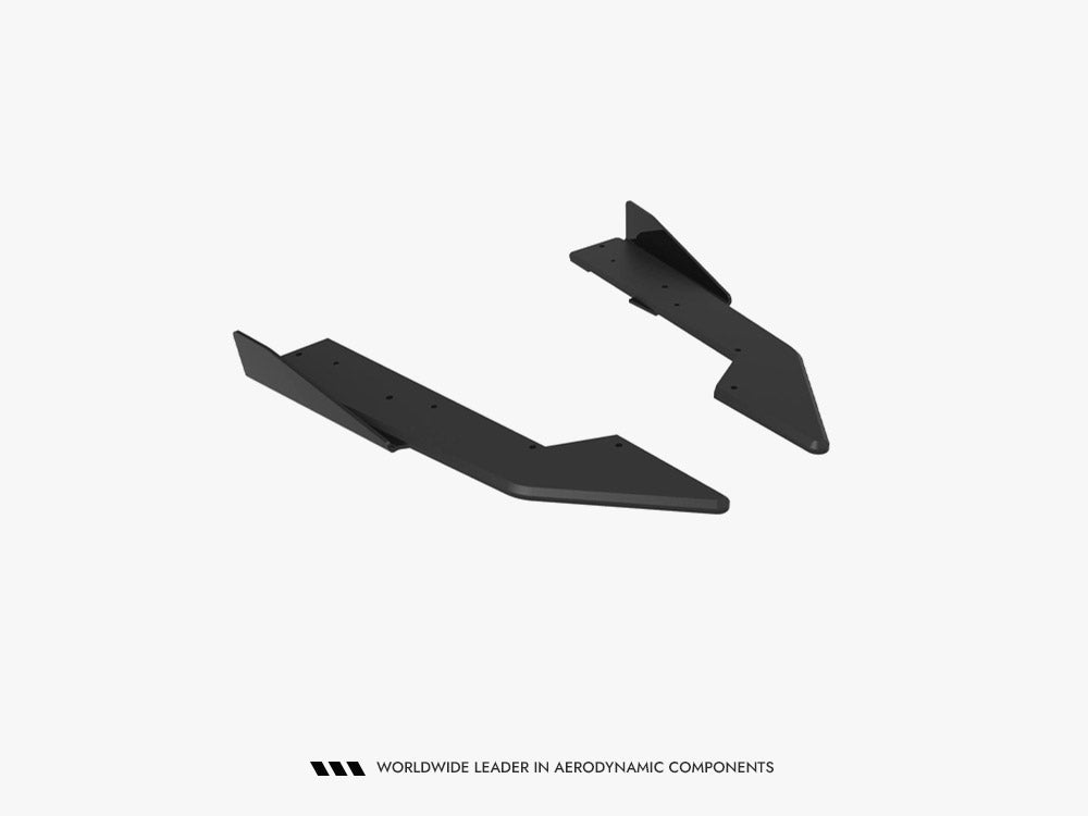 Maxton Design Street Pro Rear Side Splitters + Flaps Ford Mustang GT Mk7