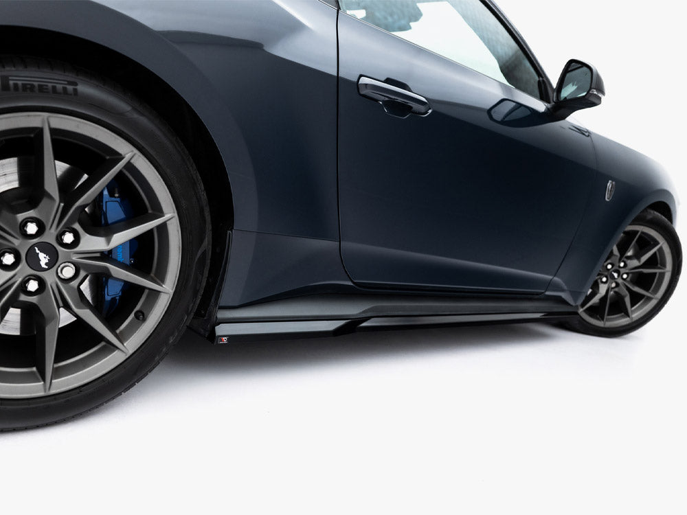 Maxton Design Side Skirt Diffusers Ford Mustang Dark Horse Mk7