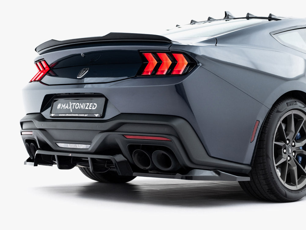 Maxton Design Rear Splitter (Vertical Bars) Ford Mustang Dark Horse Mk7