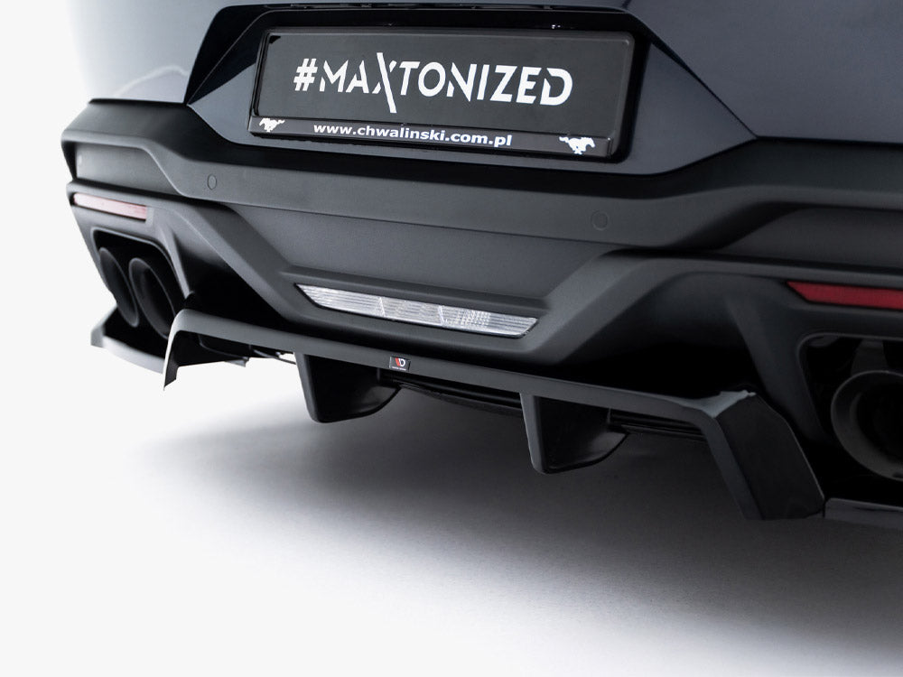 Maxton Design Rear Splitter (Vertical Bars) Ford Mustang Dark Horse Mk7