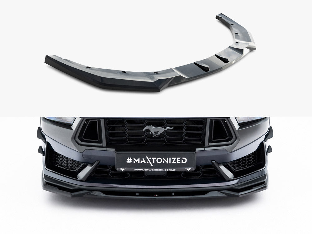 Maxton Design Front Splitter V.2 Ford Mustang Dark Horse Mk7