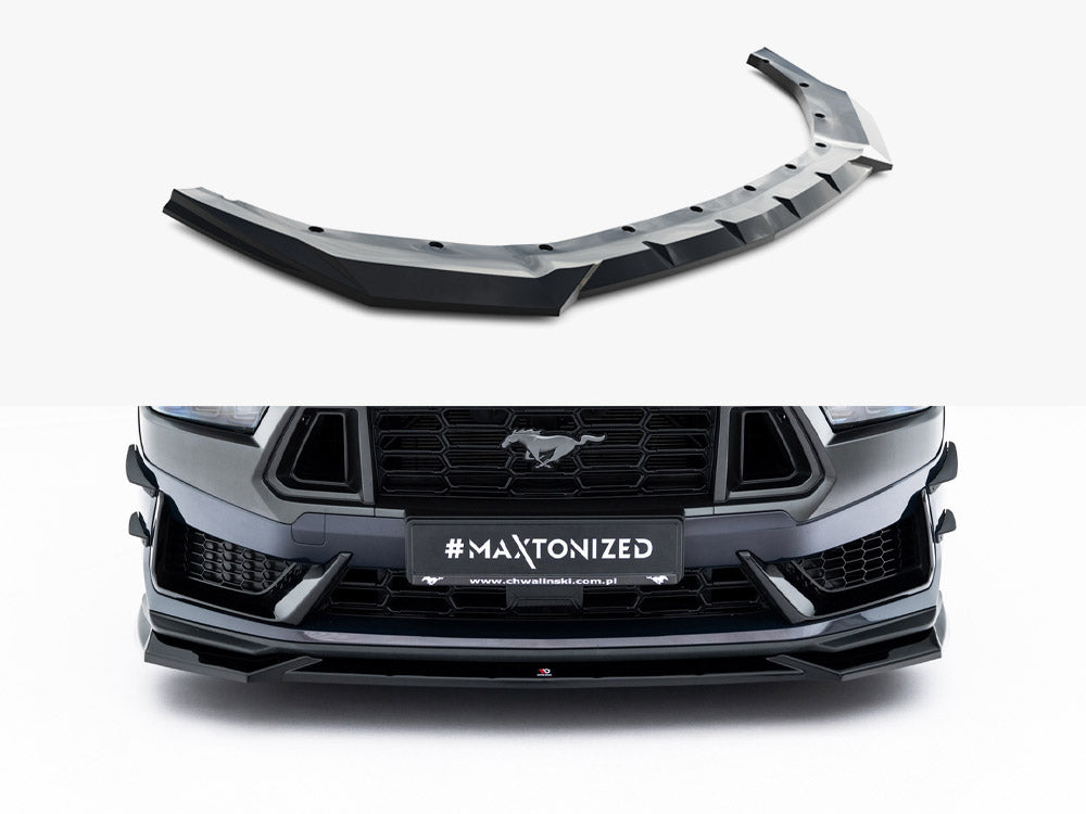 Maxton Design Front Splitter V.1 Ford Mustang Dark Horse Mk7