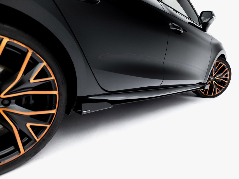 Maxton Design Street PRO Side Skirt Diffusers + Flaps Cupra Leon ST / Hatchback Aero Mk1 / Mk1 Facelift