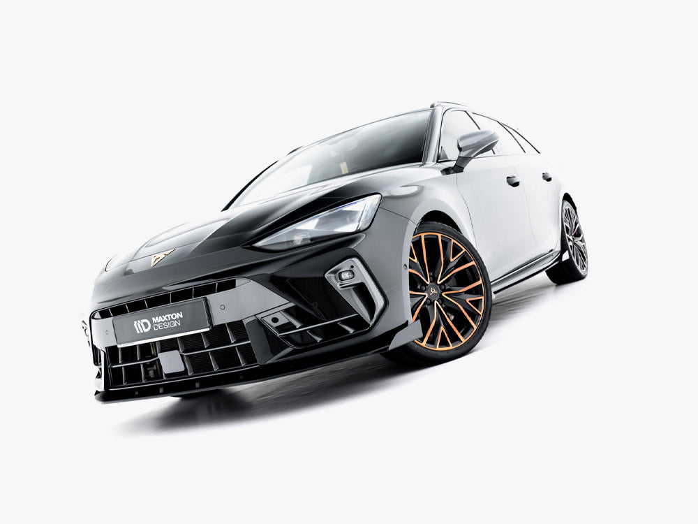 Maxton Design Street PRO Front Splitter + Flaps Cupra Leon ST / Hatchback Mk1 Facelift