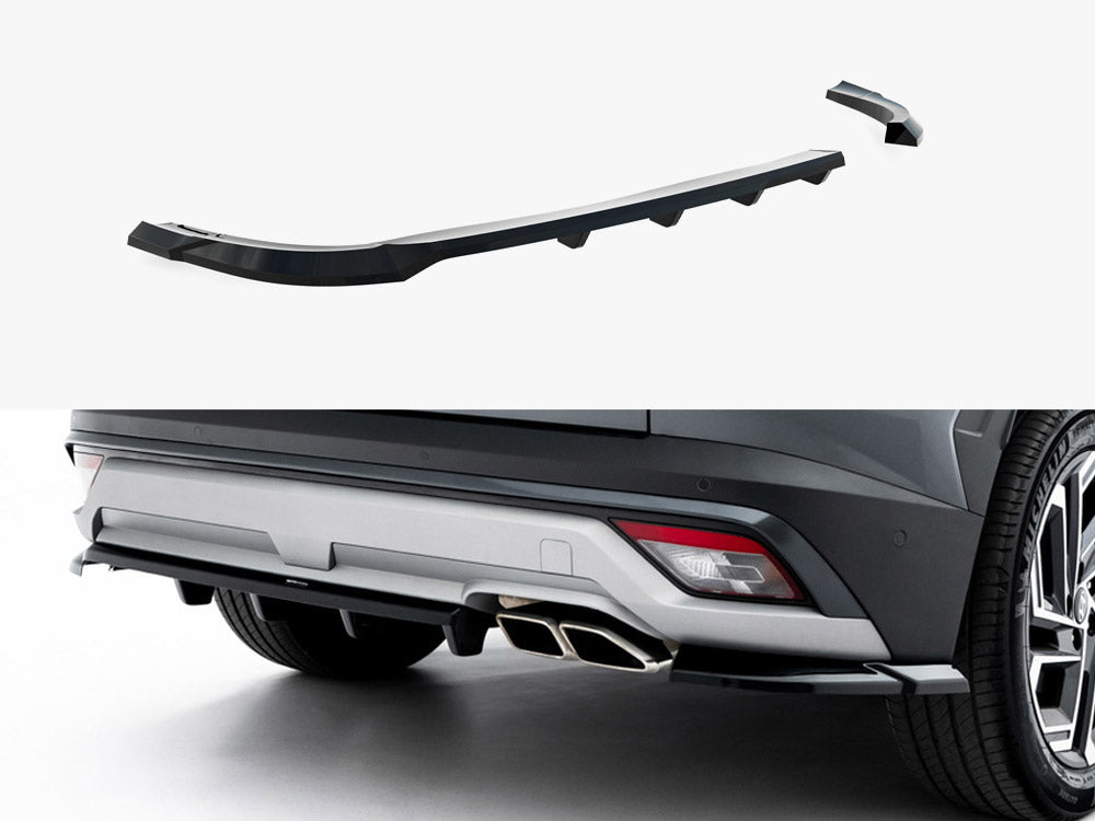 Maxton Design Rear Splitter (Vertical Bars) Hyundai Tucson Mk4 Facelift