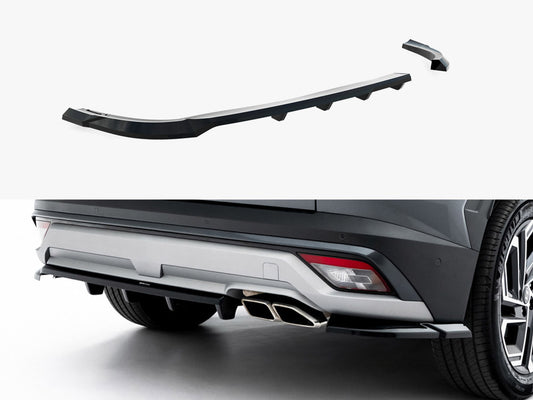Maxton Design Rear Splitter (Vertical Bars) Hyundai Tucson Mk4 Facelift