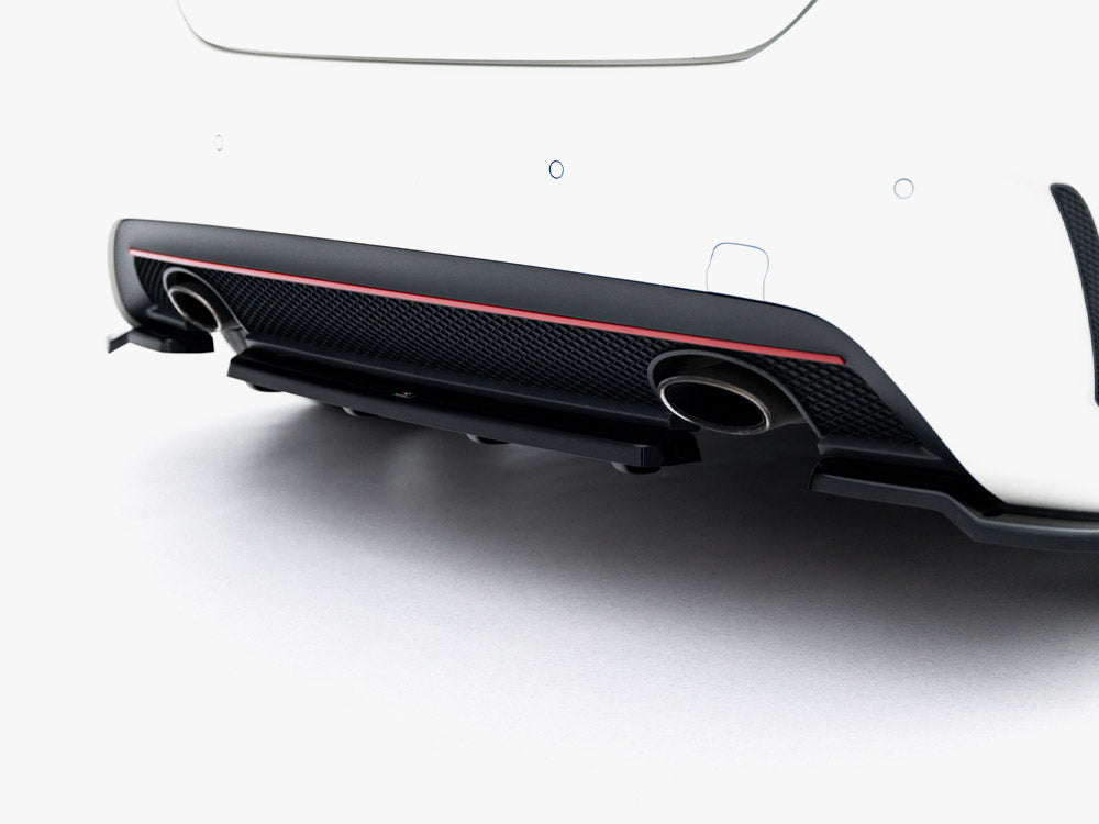 Maxton Design Rear Splitter (Vertical Bars) Mercedes W176 AMG-Line Pre-Facelift