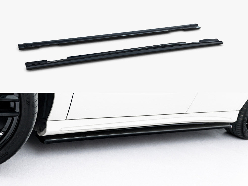 Maxton Design Side Skirt Diffusers Mercedes W176 AMG-Line Pre-Facelift