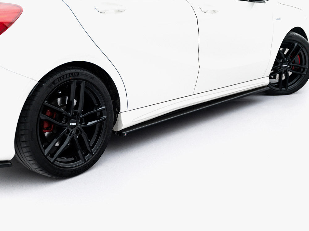 Maxton Design Side Skirt Diffusers Mercedes W176 AMG-Line Pre-Facelift