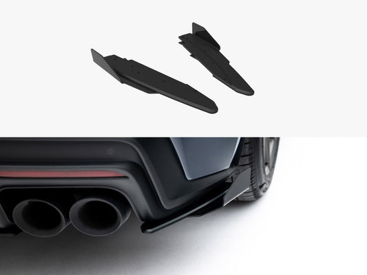 Maxton Design Street PRO Rear Side Splitters + Flaps Ford Mustang Dark Horse Mk7