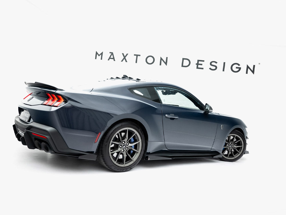 Maxton Design Street PRO Side Skirts Diffusers + Flaps Ford Mustang Dark Horse Mk7