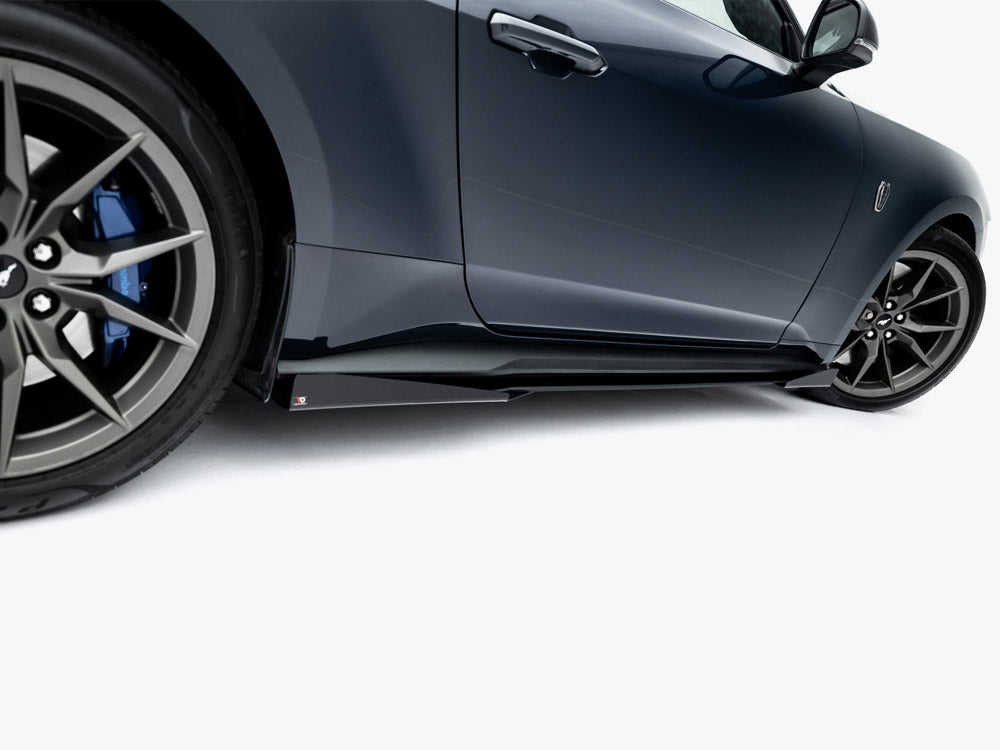 Maxton Design Street PRO Side Skirts Diffusers + Flaps Ford Mustang Dark Horse Mk7