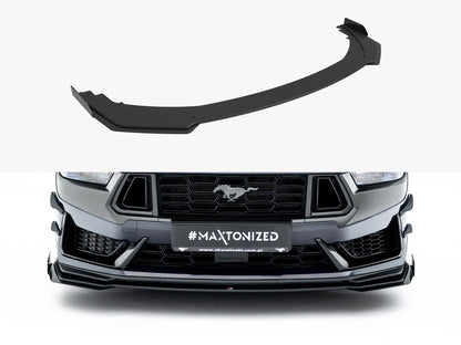 Maxton Design Street PRO Front Splitter + Flaps Ford Mustang Dark Horse Mk7
