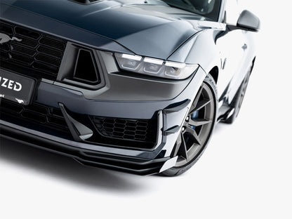 Maxton Design Street PRO Front Splitter + Flaps Ford Mustang Dark Horse Mk7