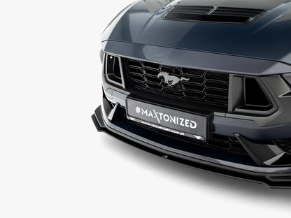 Maxton Design Street PRO Front Splitter Ford Mustang Dark Horse Mk7
