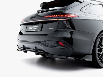 Maxton Design Rear Splitter (Vertical Bars) V.2 Audi A6 S-Line C9