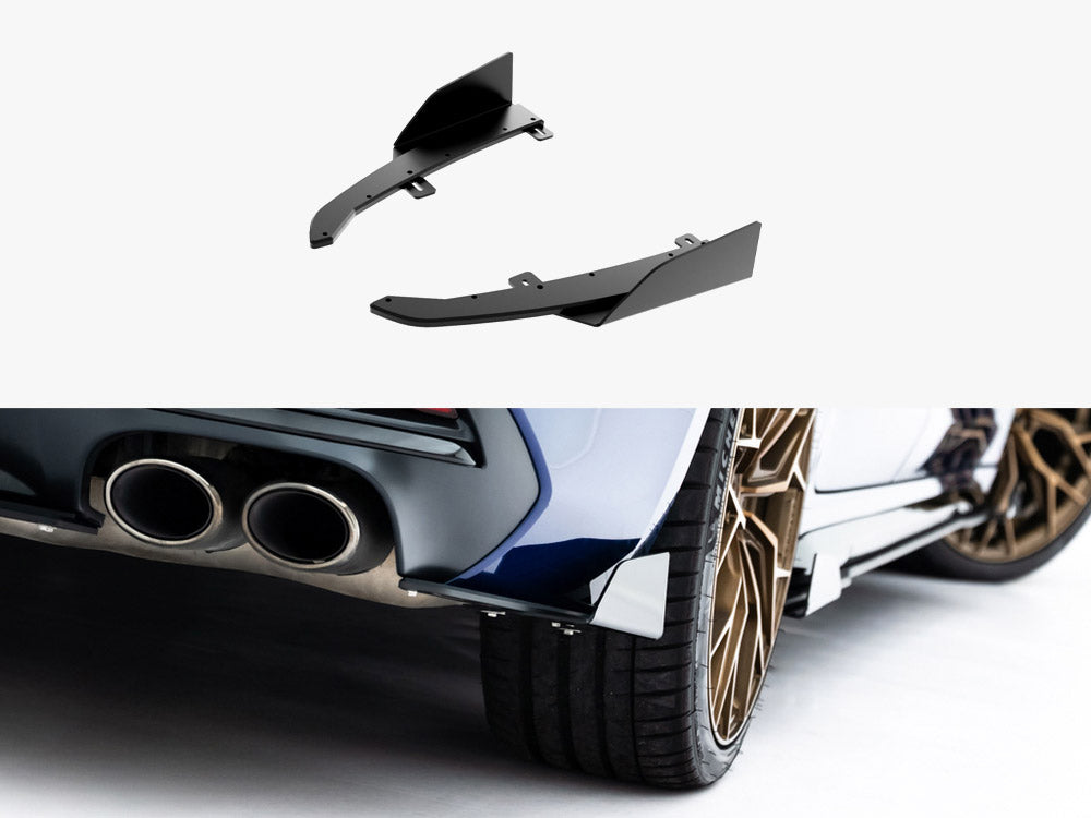 Maxton Design Street PRO Rear Side Splitters + Flaps Audi S5 Sedan / Avant B10