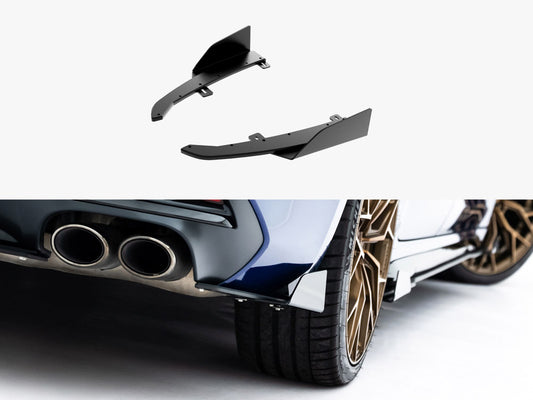 Maxton Design Street PRO Rear Side Splitters + Flaps Audi S5 Sedan / Avant B10