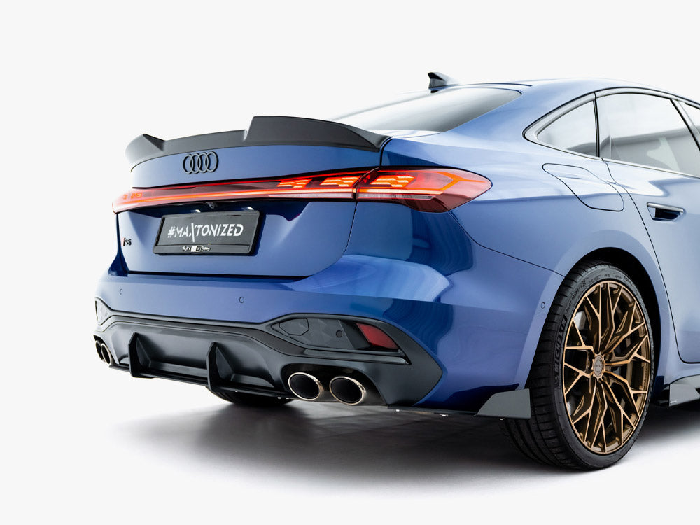 Maxton Design Street PRO Rear Side Splitters + Flaps Audi S5 Sedan / Avant B10