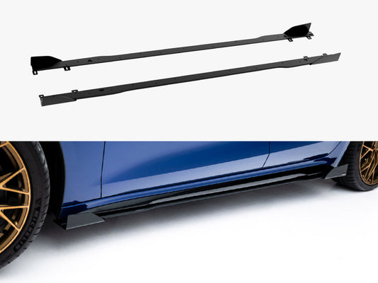 Maxton Design Street PRO Side Skirt Diffusers + Flaps Audi A5 S-Line / S5 Sedan / Avant B10